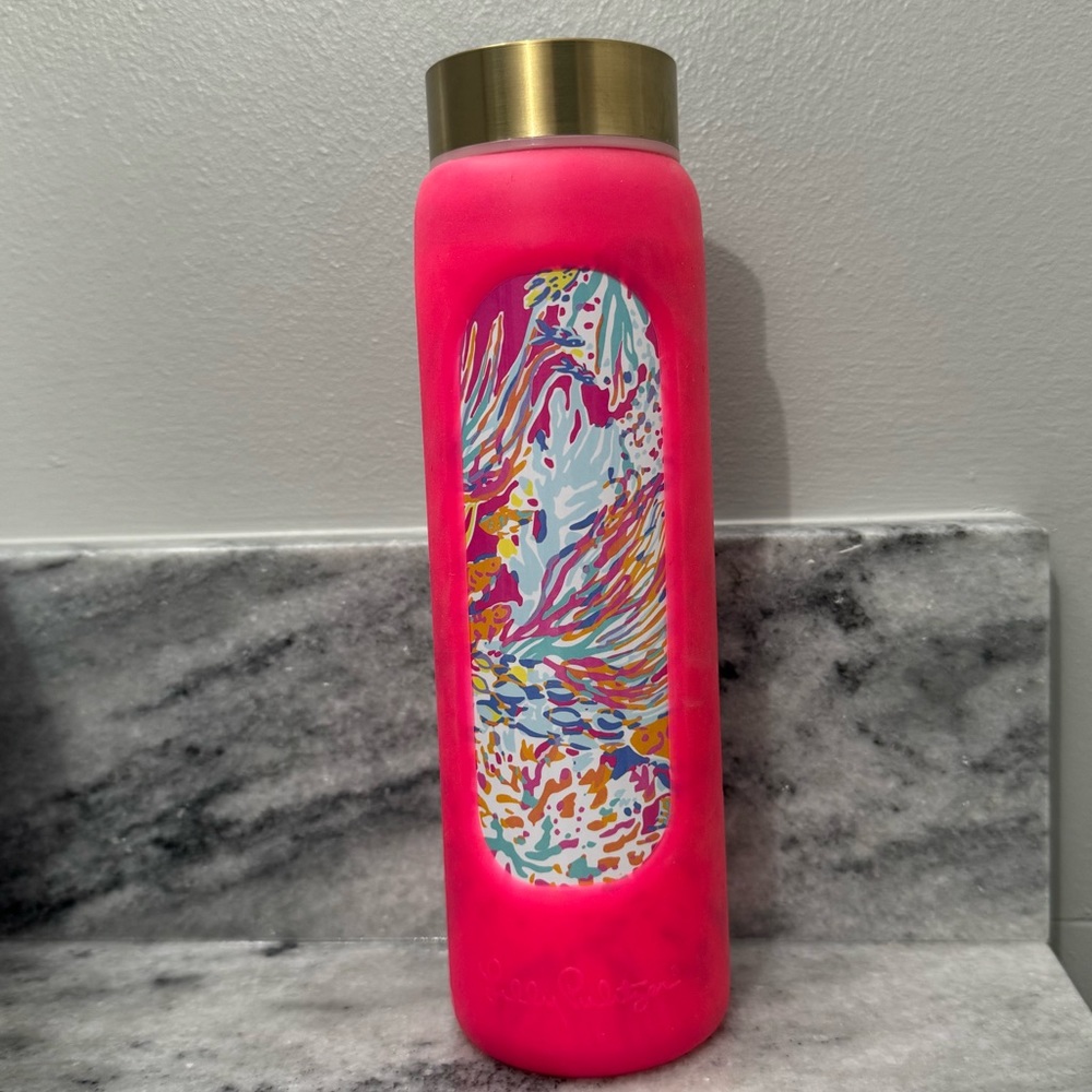 Lilly Pulitzer Glass Water Bottle